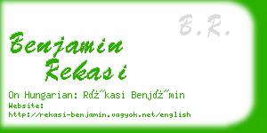 benjamin rekasi business card